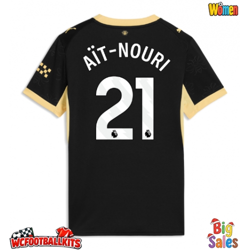 Manchester City Rayan Ait-Nouri #21 Replica Away Stadium Shirt for Women 2026-27 Short Sleeve